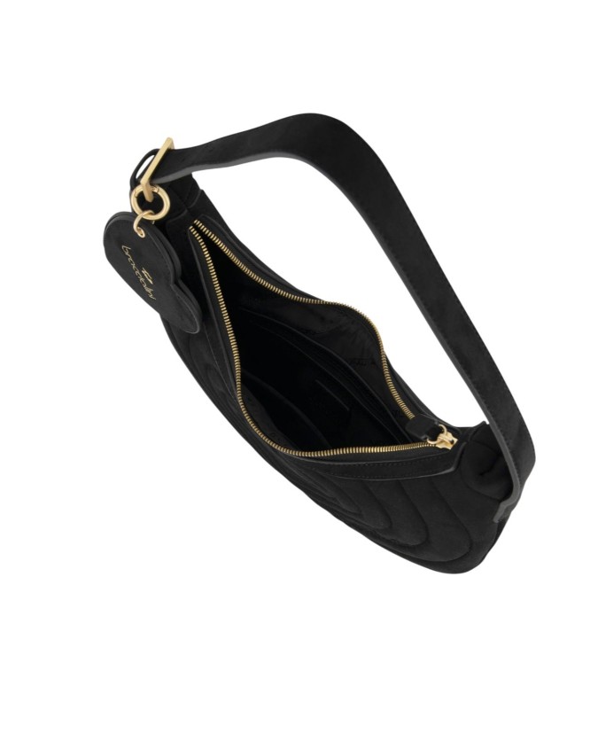  Braccialini - Borsa a spalla hobo in ecopelle scamosciata Beth