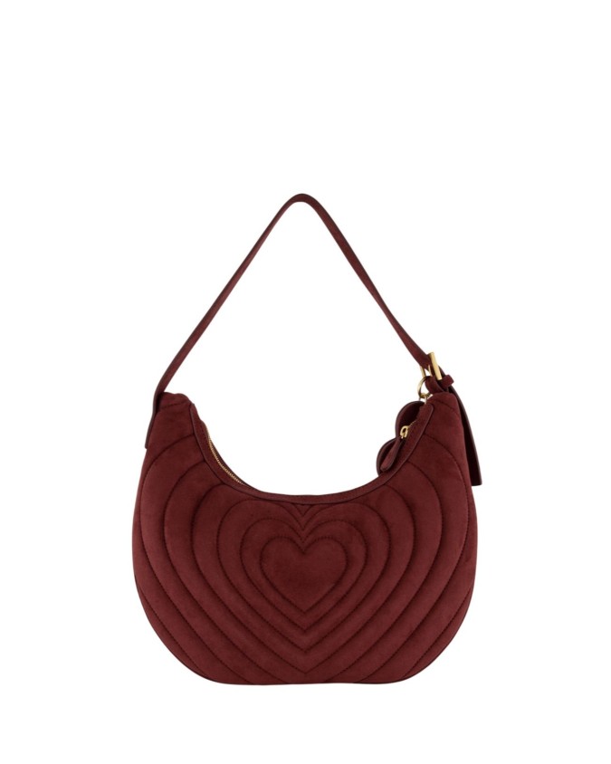  Braccialini - Borsa a spalla hobo in ecopelle scamosciata Beth