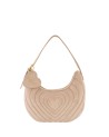  Braccialini - Borsa a spalla hobo in ecopelle scamosciata Beth