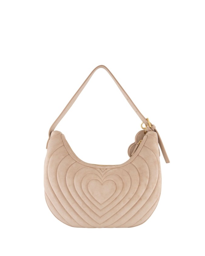  Braccialini - Borsa a spalla hobo in ecopelle scamosciata Beth