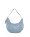  Braccialini - Borsa a spalla hobo in ecopelle scamosciata Beth