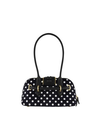  Braccialini - Borsa bauletto con due manici in ecopelle con 2