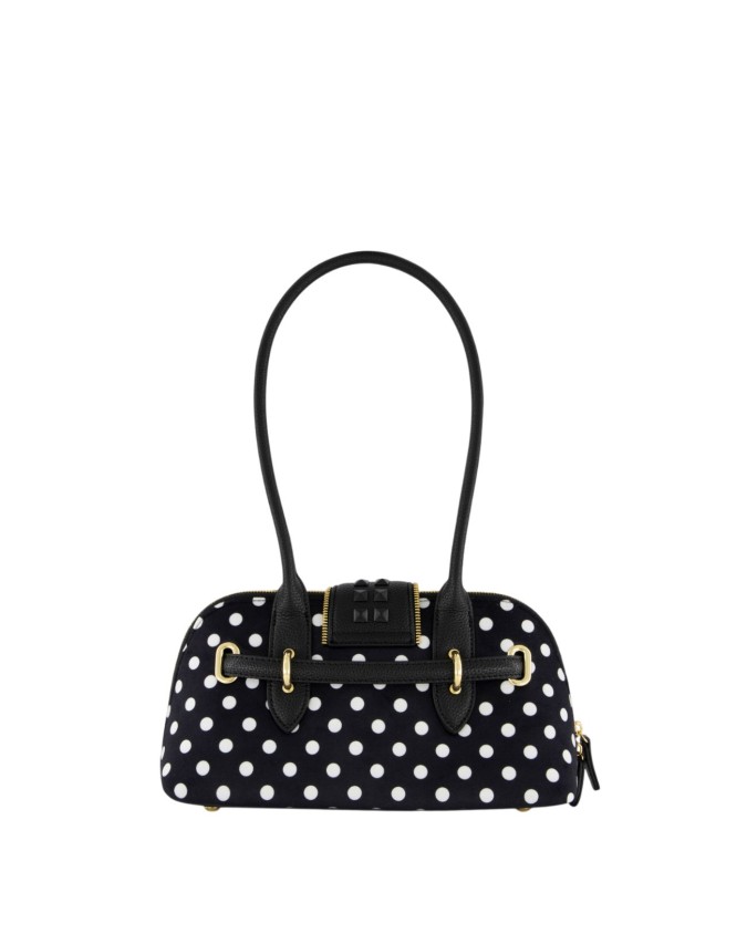  Braccialini - Borsa bauletto con due manici in ecopelle con