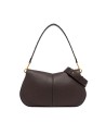 Gianni Chiarini - Helena Round Leather Shoulder Bag with Flap and Shoulder Strap