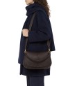 Gianni Chiarini - Helena Round Leather Shoulder Bag with Flap and Shoulder Strap