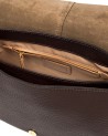 Gianni Chiarini - Helena Round Leather Shoulder Bag with Flap and Shoulder Strap