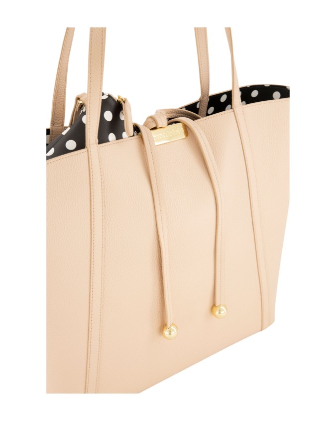  Braccialini - Borsa shopper in pelle doubleface con pochette