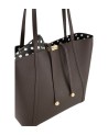  Braccialini - Borsa shopper in pelle doubleface con pochette