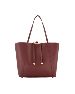 Braccialini - Double-sided leather shopper bag with an...