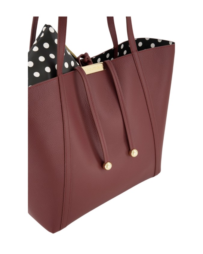  Braccialini - Borsa shopper in pelle doubleface con pochette