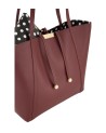  Braccialini - Borsa shopper in pelle doubleface con pochette