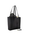 Braccialini - Doppelseitige Leder-Einkaufstasche mit innerer Clutch Double