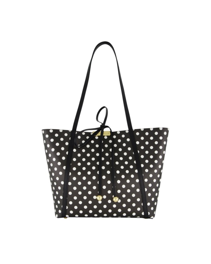  Braccialini - Borsa shopper in pelle doubleface con pochette