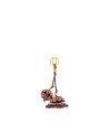 Gianni Chiarini - Flower Ball Leather Keychain with Gold Charms