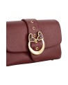  Braccialini - Borsa a spalla in pelle con patta e manico