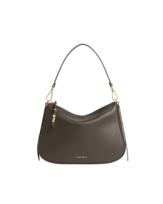 Coccinelle - Medium-sized leather shoulder bag with a shoulder