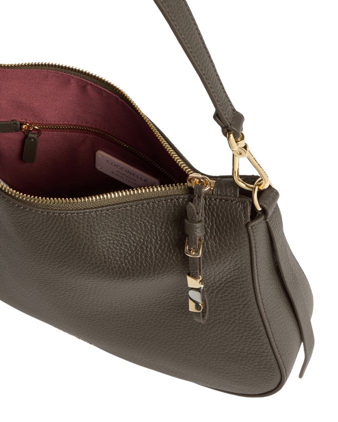 Coccinelle - Medium-sized leather shoulder bag with a shoulder