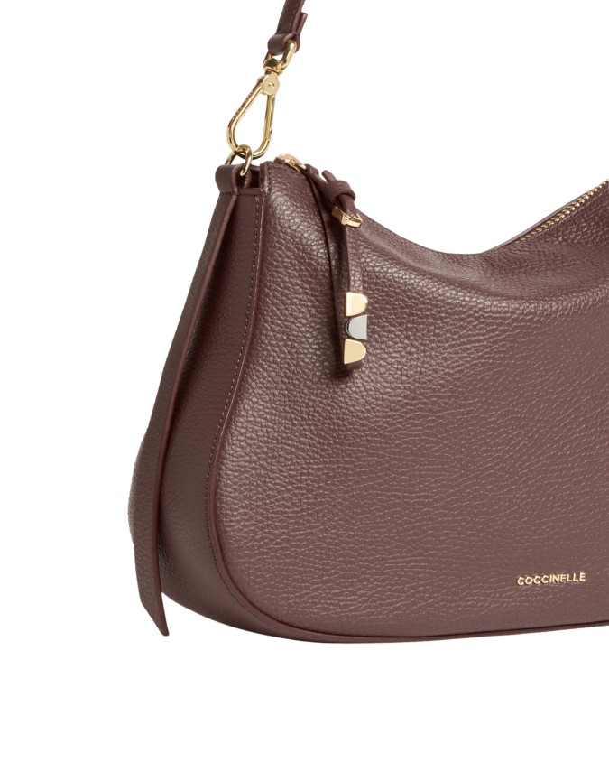 Coccinelle - Medium-sized leather shoulder bag with a shoulder