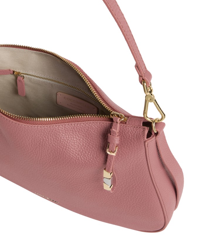 Coccinelle - Medium-sized leather shoulder bag with a shoulder