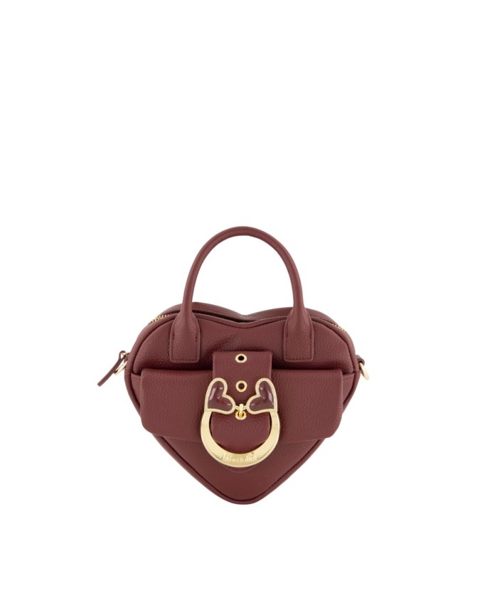  Braccialini - Mini bag a forma di cuore in pelle con tracolla