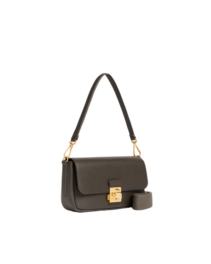 Coccinelle - Medium C-Me Leather Shoulder Bag with Flap and
