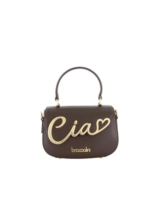 Braccialini - Size S leather handbag with flap and...