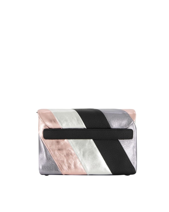  Braccialini - Borsa a tracolla in pelle multicolor con