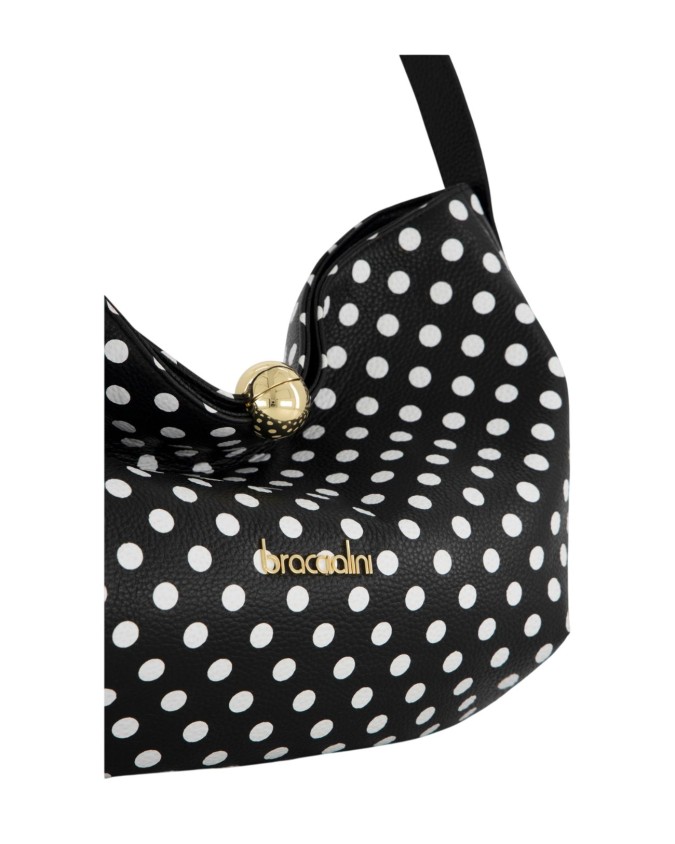  Braccialini - Borsa a spalla hobo in pelle con manico singolo