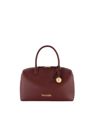  Braccialini - Borsa a mano con doppi manici e tracolla in
