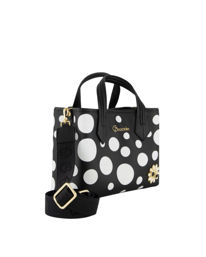  Braccialini - Borsa a mano in pelle con doppio scomparto Mia