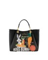  Braccialini - Borsa a mano in ecopelle con stampe Looney Tunes