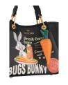  Braccialini - Borsa a mano in ecopelle con stampe Looney Tunes
