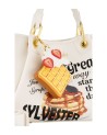  Braccialini - Borsa a mano in ecopelle con stampe Looney Tunes