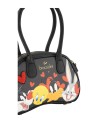  Braccialini - Borsa bauletto in ecopelle con stampa Looney