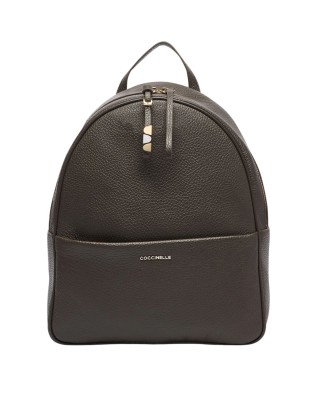 Coccinelle - Nory Women's Leather Backpack with Exterior Pocket