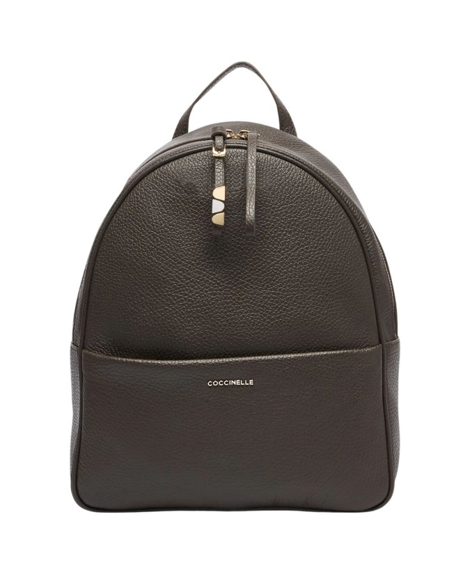 Coccinelle - Zaino donna in pelle con tasca esterna Nory