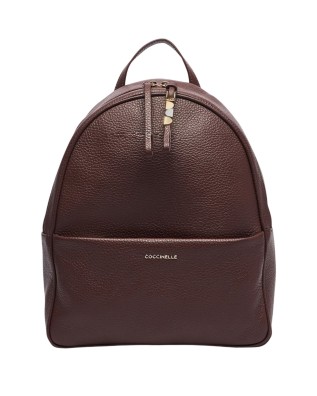 Coccinelle - Nory Women's Leather Backpack with Exterior Pocket