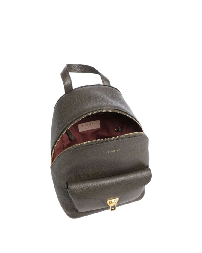 Coccinelle - Women's Leather Backpack, Size S, Beat Generation