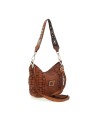 Campomaggi - Borsa a spalla in pelle intrecciata Tg. 