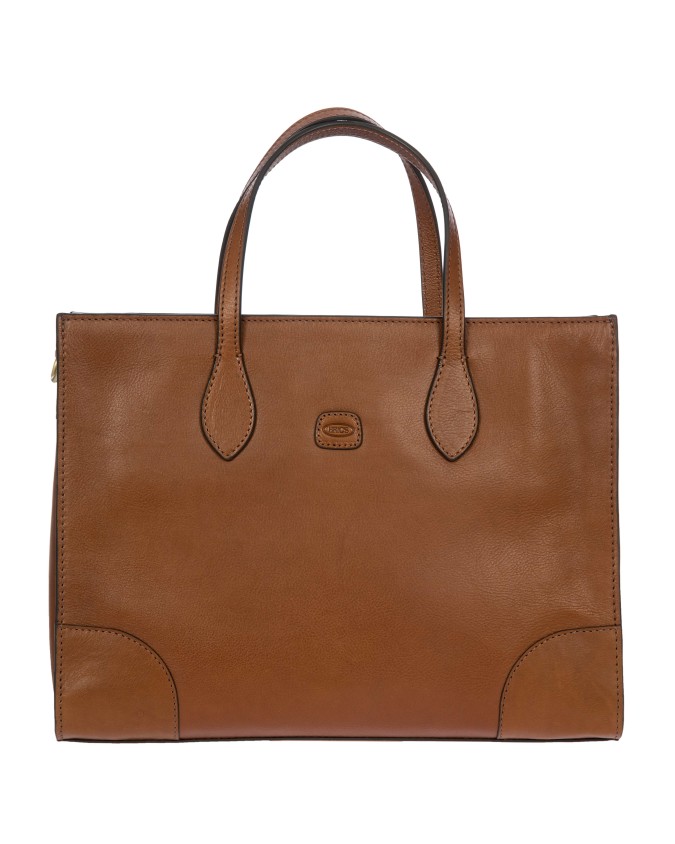 Bric's - Small Opera Volterra Leather Handbag with Shoulder