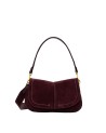 Gianni Chiarini - Umhängetasche aus Wildleder mit Klappe und Schulterriemen, Größe L, Helena Round