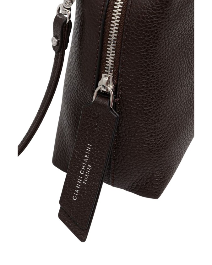  Gianni Chiarini - Borsa a tracolla grande in pelle con doppi