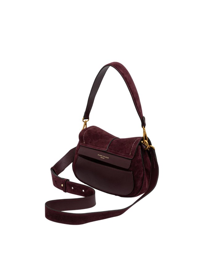 Gianni Chiarini - Suede shoulder bag with flap and shoulder