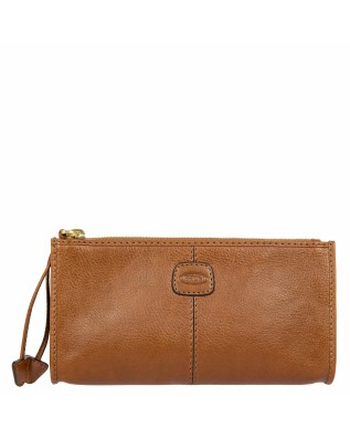 Bric's - Clutch-Tasche aus Volterra-Leder - Tabak 