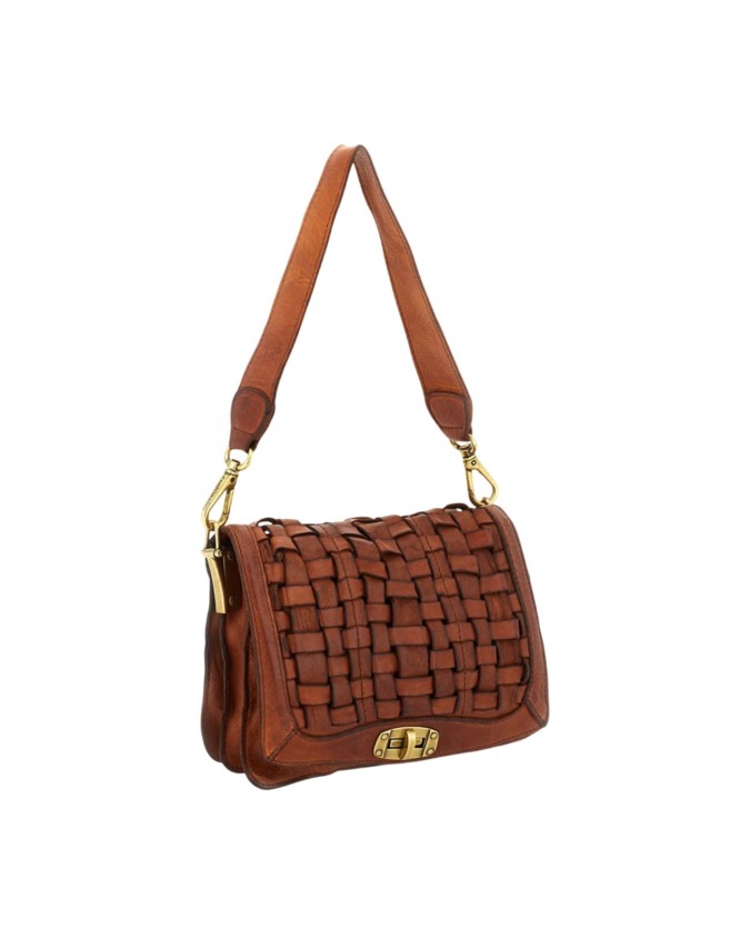 Campomaggi - S Edera Size S Braided Cowhide Leather Shoulder Bag