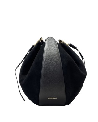 Coccinelle - Beuteltasche aus Leder und Wildleder, Größe M