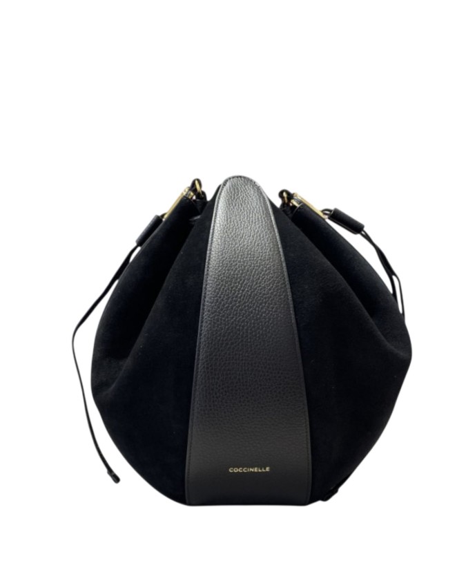Coccinelle - Beuteltasche aus Leder und Wildleder, Größe M