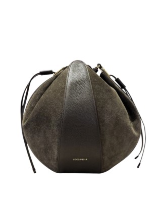 Coccinelle - Leather and suede bucket bag, Size M, Boom