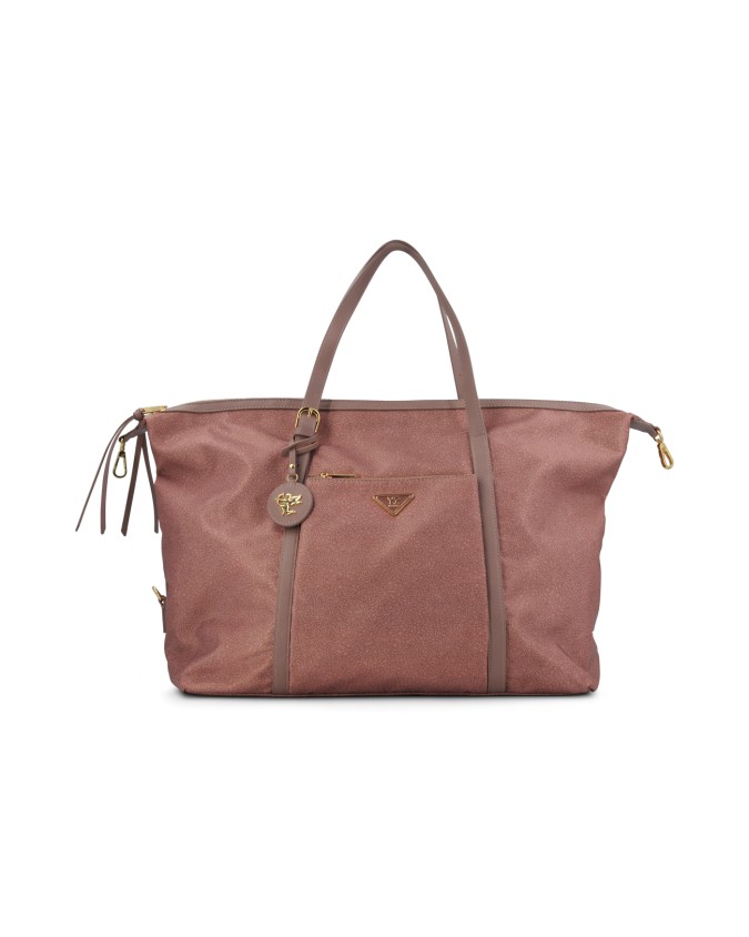 Ynot – Damen-Wochenendtasche aus Stoff und Kunstleder Cloud