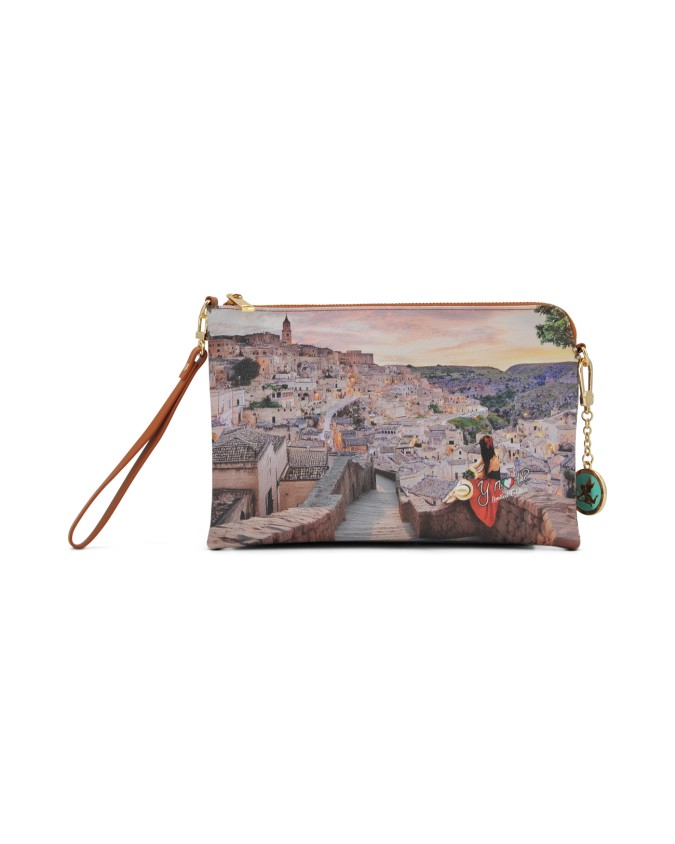 Ynot - Clutch, Size S, with a faux leather shoulder strap